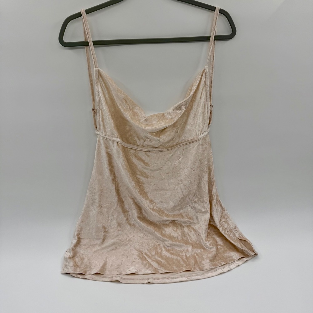 Intimately Free People All Night Velvet Tunic Champagne OB1579535 Size Large NEW